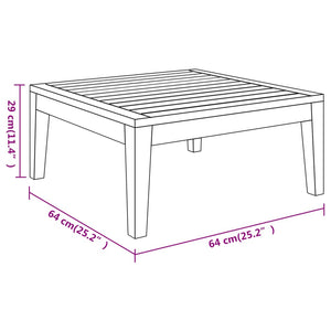 Set Divani Giardino 4 pz Cuscini Bianco Crema in Legno d'Acacia cod mxl 38243