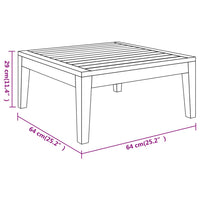 Set Divani Giardino 4 pz Cuscini Bianco Crema in Legno d'Acacia