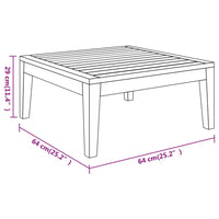 Set Divani Giardino 4 pz con Cuscini Grigio Scuro Legno Acacia cod mxl 38244