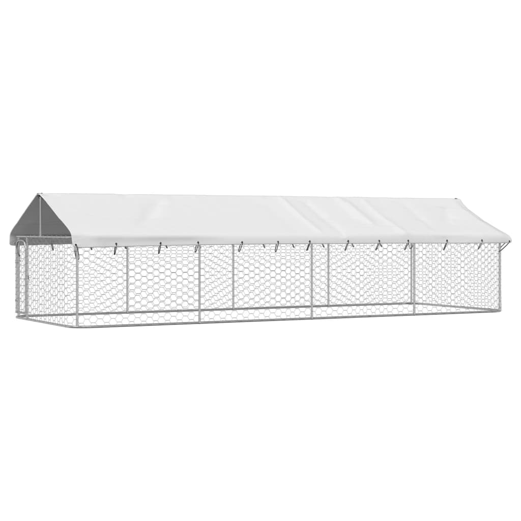 Gabbia per Cani da Esterno con Tetto 600x200x150 cm 171500