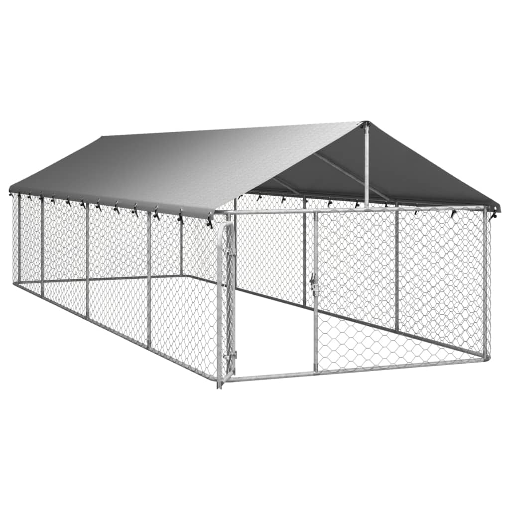 Gabbia per Cani da Esterno con Tetto 600x200x150 cm 171500