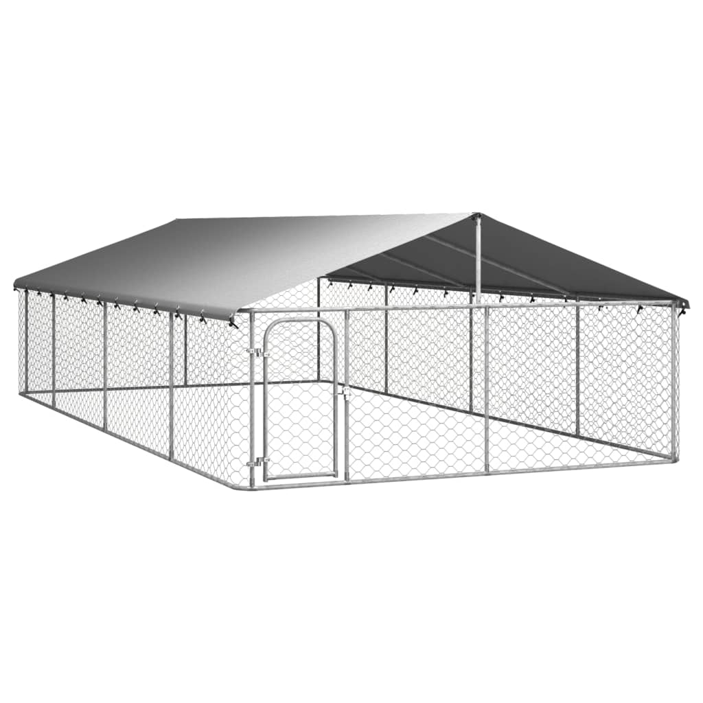 Gabbia per Cani da Esterno con Tetto 600x300x150 cm cod mxl 50524