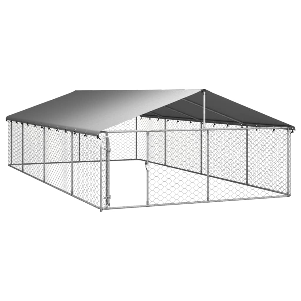 Gabbia per Cani da Esterno con Tetto 600x300x150 cm cod mxl 50524