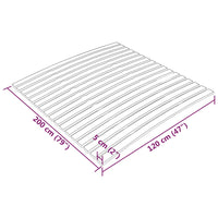 Rete a Doghe con 17 Doghe 120x200 cm 340074