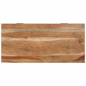 Panca con Scarpiera 85x40x45 cm in Legno Massello di Acacia cod mxl 51475