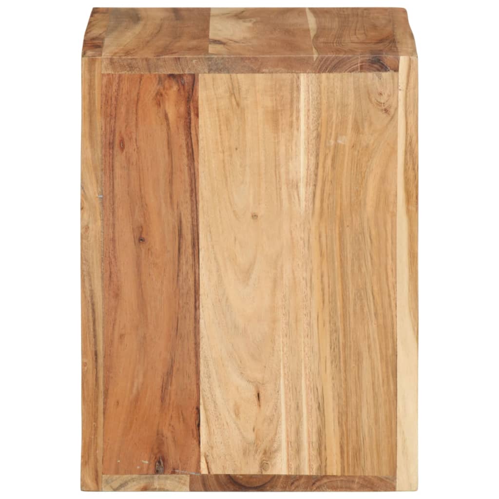 Sgabello 40 x 30 x 40 cm Legno Massello di Acacia 337837