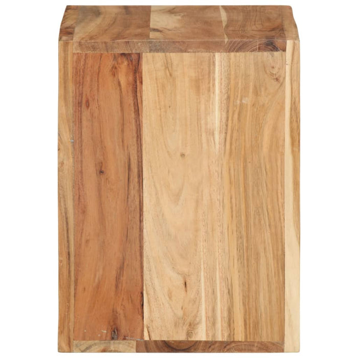 Sgabello 40 x 30 x 40 cm Legno Massello di Acacia 337837