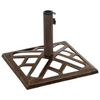 Base per Ombrellone Bronzo 44x44x31 cm in Ghisa 317762