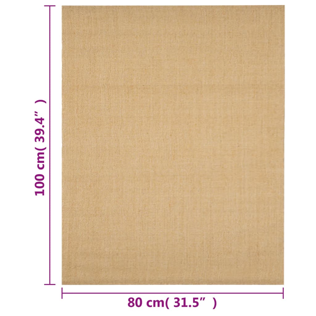 Tappeto in Sisal Naturale 80 x 100 cm 136304