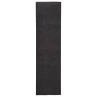 Tappeto in Sisal Naturale 66x250 cm Nero 136319