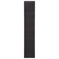 Tappeto in Sisal Naturale 66x350 cm Nero 136321