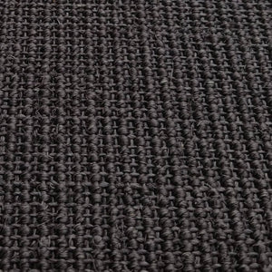 Tappeto in Sisal Naturale 80x300 cm Nero cod mxl 68707