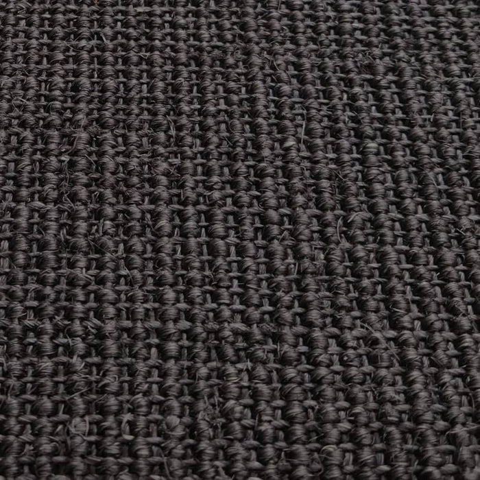 Tappeto in Sisal Naturale 80x300 cm Nero cod mxl 68707