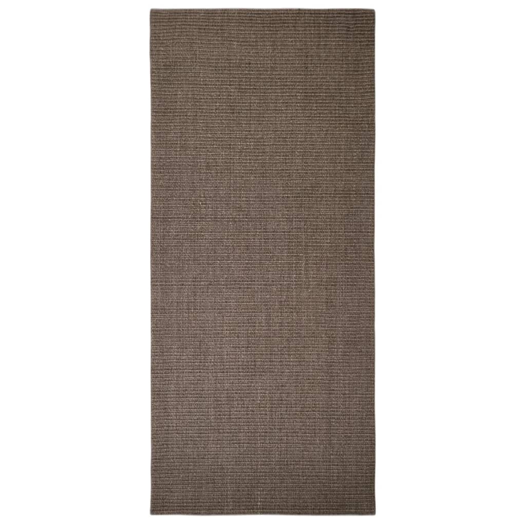 Tappeto in Sisal Naturale 66 x 150 cm Marrone 136335