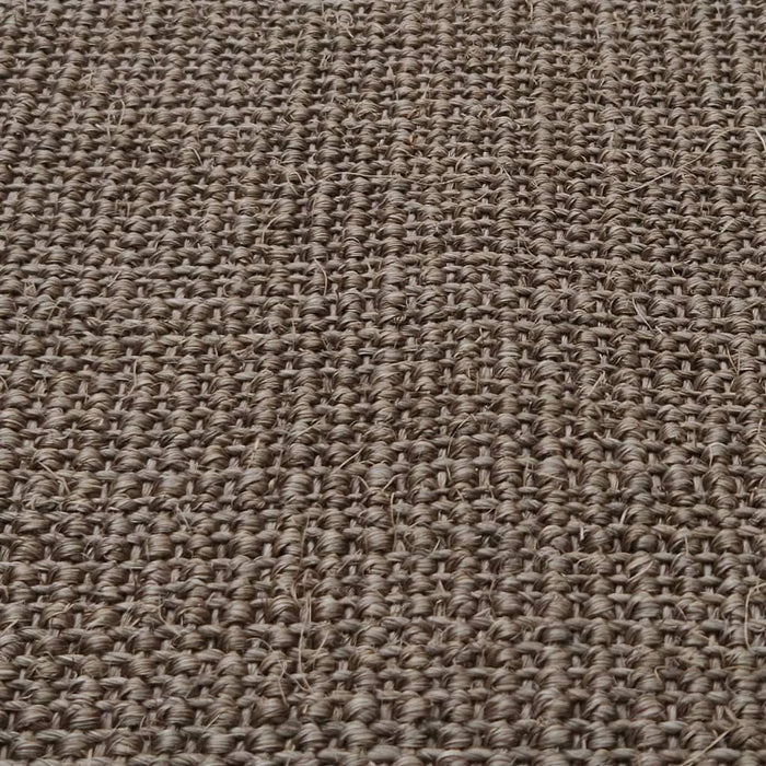 Tappeto in Sisal Naturale 80x200 cm Marrone 136342