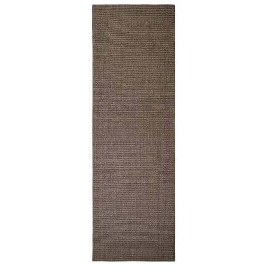 Tappeto in Sisal Naturale 80x250 cm Marrone cod mxl 62995