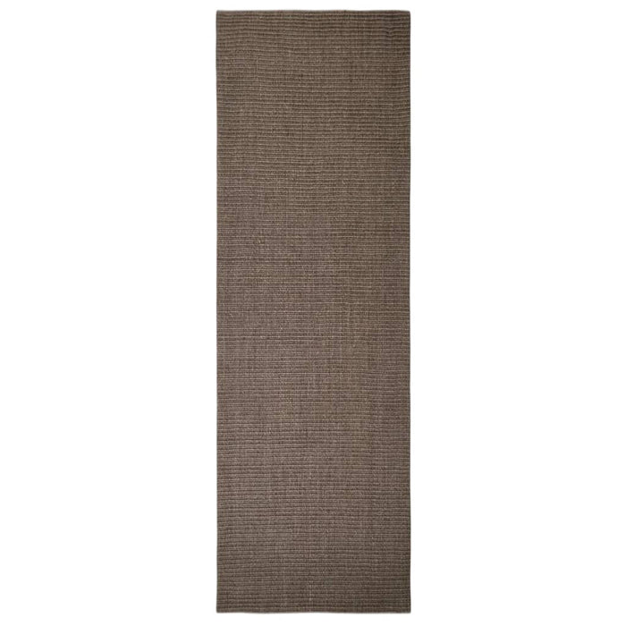 Tappeto in Sisal Naturale 80x250 cm Marrone cod mxl 62995