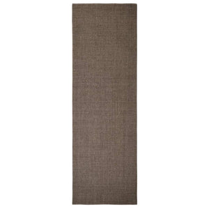 Tappeto in Sisal Naturale 80x250 cm Marrone cod 11739