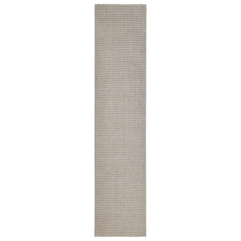 Tappeto in Sisal Naturale 66x300 cm Sabbia 136356