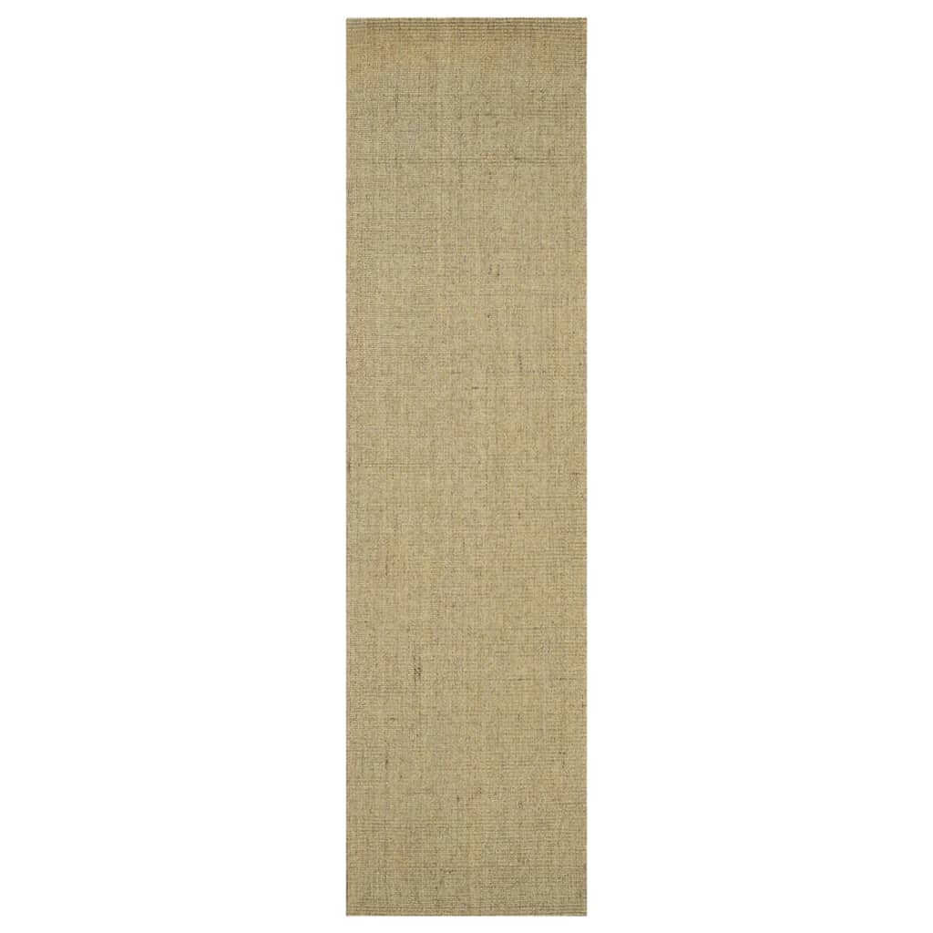 Tappeto in Sisal Naturale 66 x 250 cm Tortora cod mxl 59935