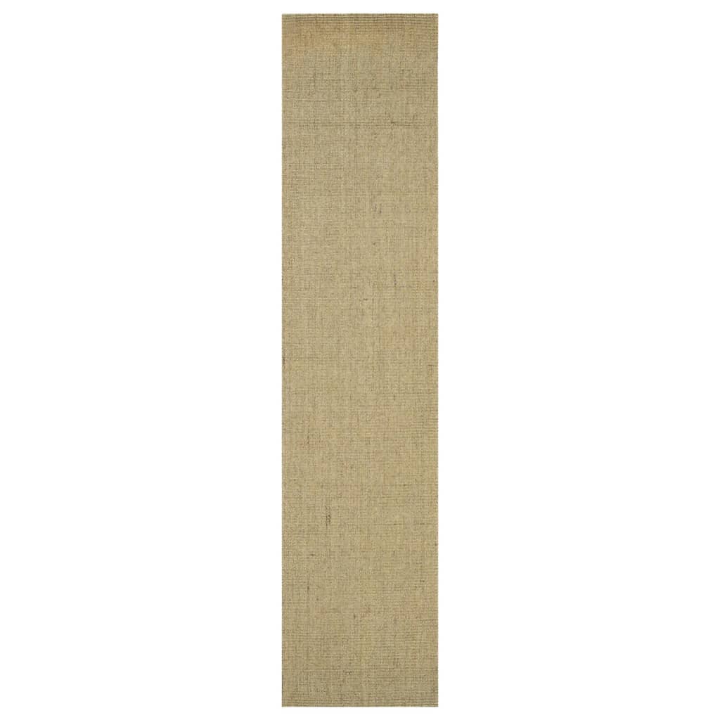 Tappeto in Sisal Naturale 66x300 cm Verde 136374