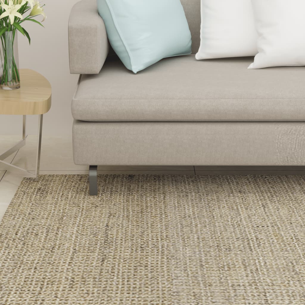 Tappeto in Sisal Naturale 80x350 cm Tortora 136381