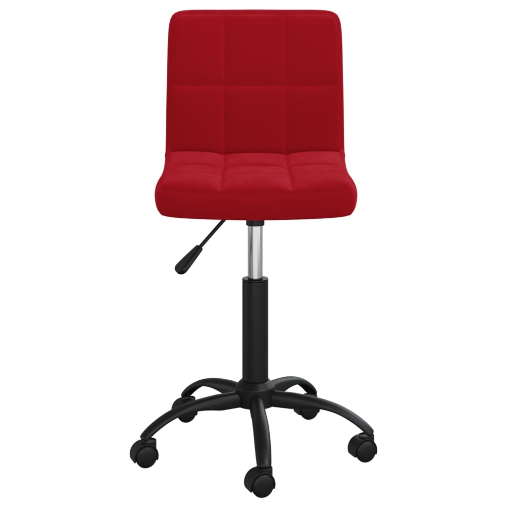 Sedia da Pranzo Girevole Rosso Vino in Velluto cod mxl 15753