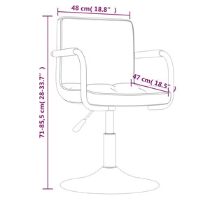 Sedie da Pranzo Girevoli 4 pz Grigio Chiaro in Velluto 3087919