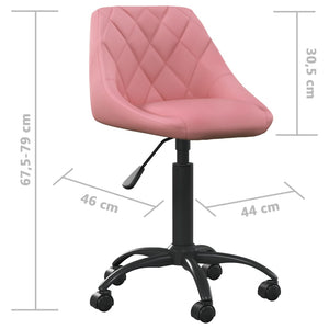 Sedia da Ufficio Rosa in Velluto 3088851