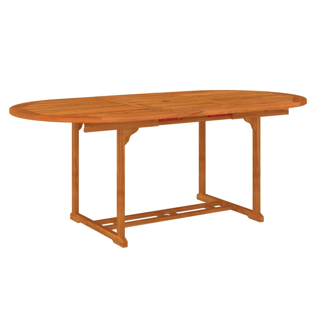 Set da Pranzo per Giardino 5 pz in Legno Massello di Eucalipto cod mxl 42749