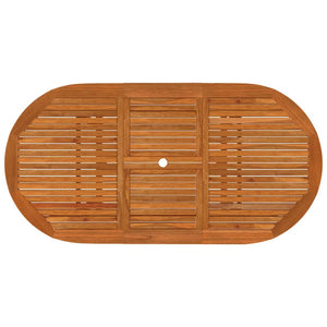 Set da Pranzo per Giardino 5 pz in Legno Massello di Eucalipto cod mxl 42749