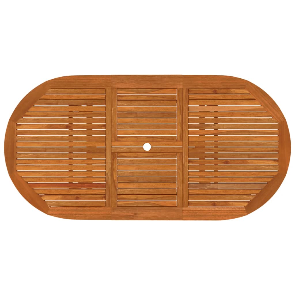 Set da Pranzo per Giardino 7 pz in Legno Massello di Eucalipto cod mxl 39496