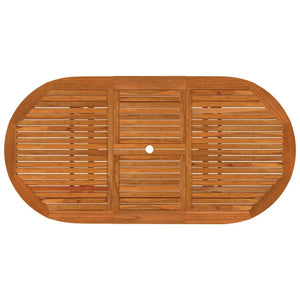 Set da Pranzo per Giardino 7 pz in Legno Massello di Eucalipto cod mxl 39496