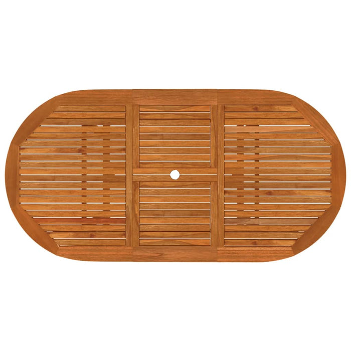 Set da Pranzo per Giardino 7 pz in Legno Massello di Eucalipto cod mxl 39496