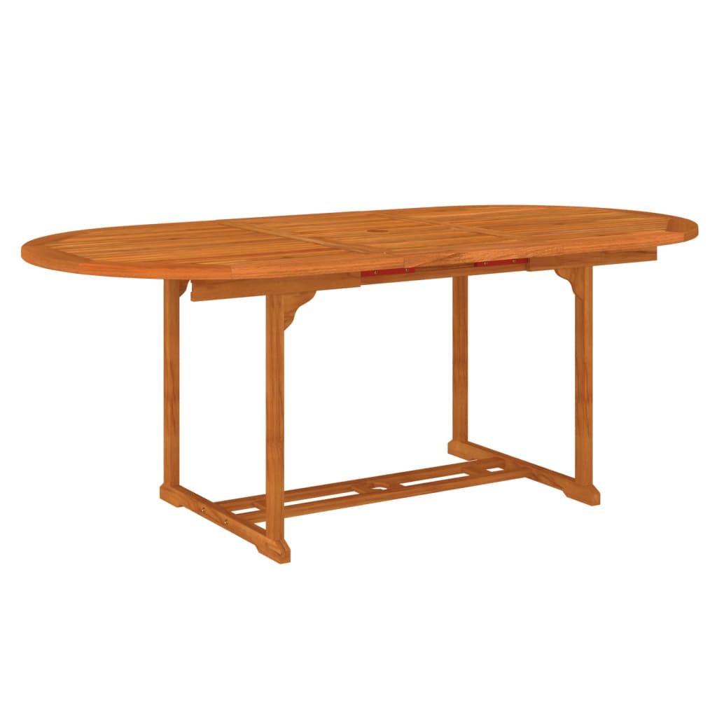 Set da Pranzo per Giardino 7 pz in Legno Massello di Eucalipto cod mxl 42693