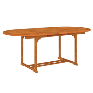 Set da Pranzo per Giardino 7 pz in Legno Massello di Eucalipto 3087337