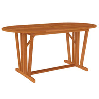 Set da Pranzo per Giardino 7 pz in Legno Massello di Eucalipto 3087339