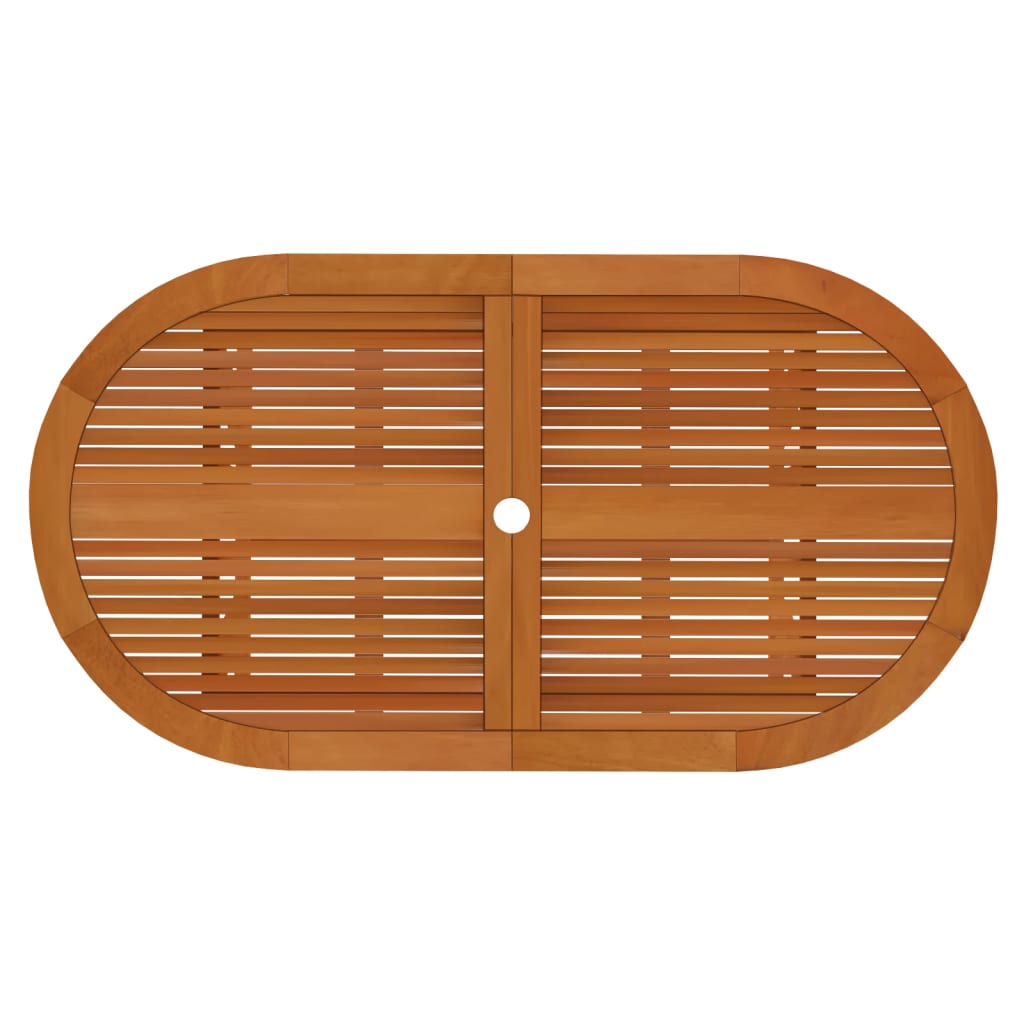 Set da Pranzo per Giardino 7 pz in Legno Massello di Eucalipto 3087339