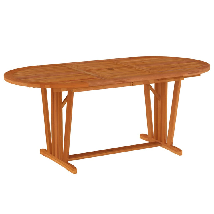 Set da Pranzo per Giardino 5 pz in Legno Massello di Eucalipto cod mxl 50207