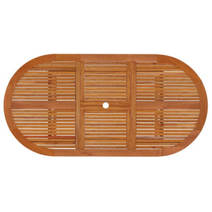 Set da Pranzo per Giardino 5 pz in Legno Massello di Eucalipto cod mxl 50207