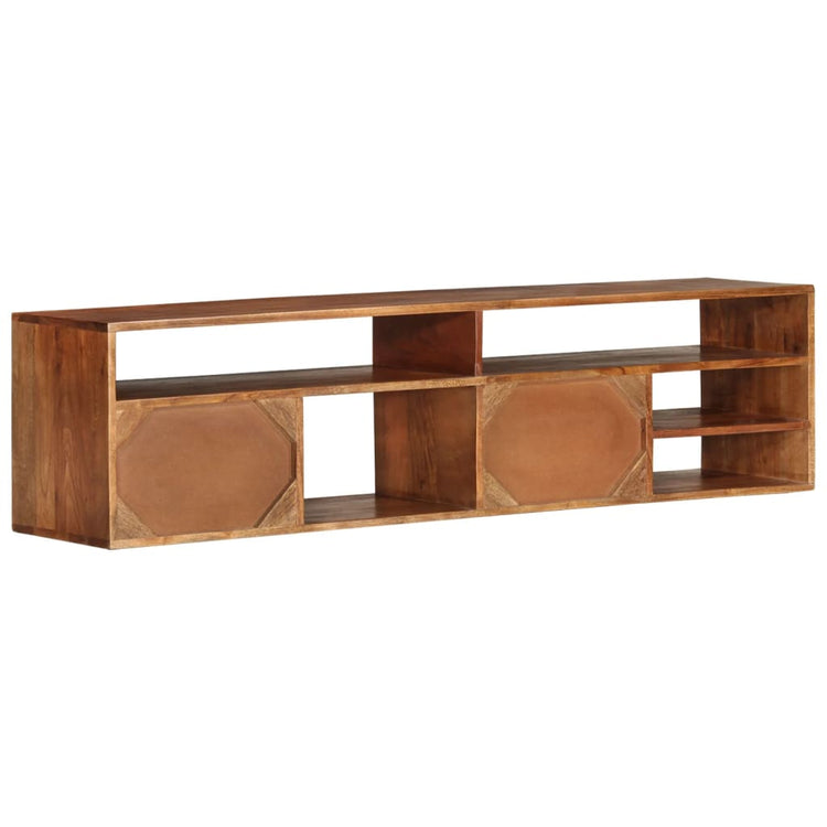 Mobile Porta TV 140x30x35 cm in Legno Massello di Acacia cod mxl 15566