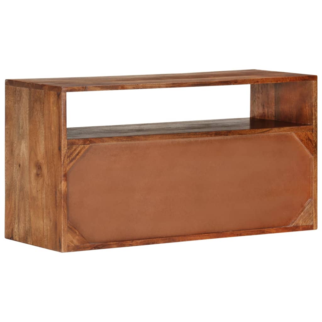 Mobile Porta TV 80x30x42 cm in Legno Massello di Acacia cod mxl 17635