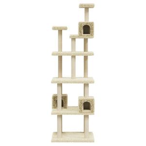 Albero per Gatti con Tiragraffi in Sisal Crema 188 cm cod mxl 8702