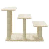 Albero per Gatti con Tiragraffi in Sisal Crema 50,5 cm