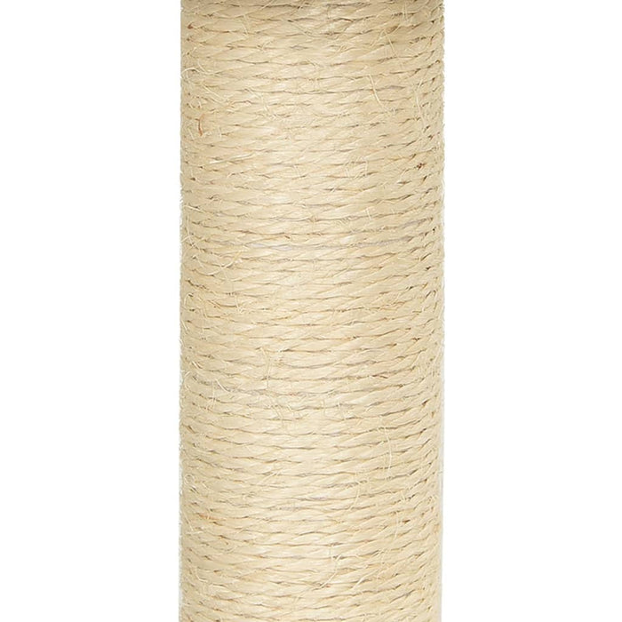 Albero per Gatti con Tiragraffi in Sisal Crema 50,5 cm