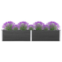 Fioriera Rialzata da Giardino 200x50x54 cm in WPC Grigio cod mxl 66920