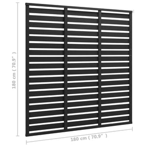 Pannello di Recinzione in WPC 180x180 cm Nero 318111