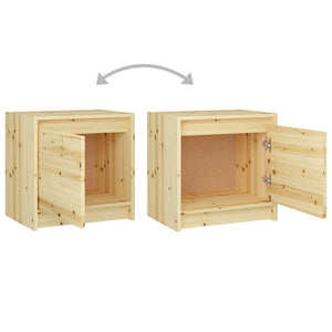 Comodini 2 pz 40x30,5x40 cm in Legno Massello di Abete 809356