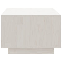 Tavolino da Salotto Bianco 110x50x33,5cm Legno Massello di Pino cod mxl 29791