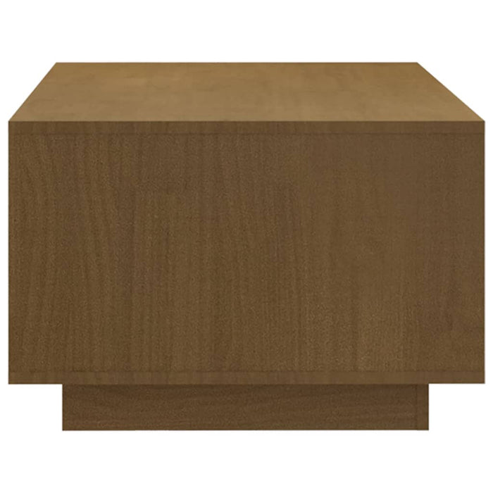 Tavolino da Salotto Miele 110x50x33,5 cm Legno Massello di Pino